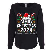 Family Christmas 2024 Matching Squad Santa Elf Funny Xmas Womens California Wash Sweatshirt