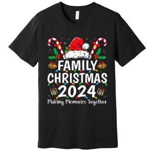 Family Christmas 2024 Matching Squad Santa Elf Funny Xmas Premium T-Shirt