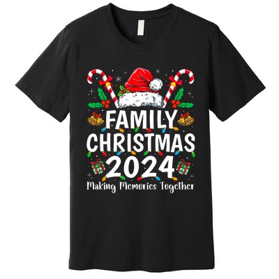 Family Christmas 2024 Matching Squad Santa Elf Funny Xmas Premium T-Shirt