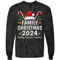 Family Christmas 2024 Matching Squad Santa Elf Funny Xmas Tie-Dye Long Sleeve Shirt