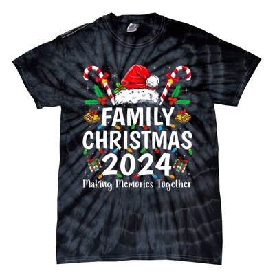 Family Christmas 2024 Matching Squad Santa Elf Funny Xmas Tie-Dye T-Shirt