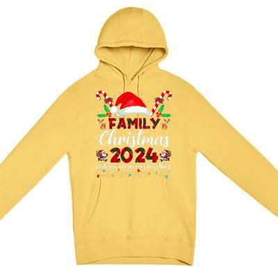 Family Christmas 2024 Matching Squad Santa Elf Funny Xmas Premium Pullover Hoodie