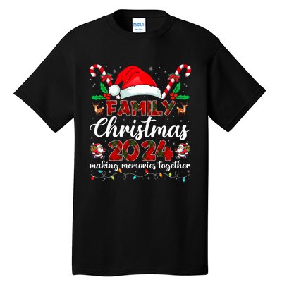 Family Christmas 2024 Matching Squad Santa Elf Funny Xmas Tall T-Shirt