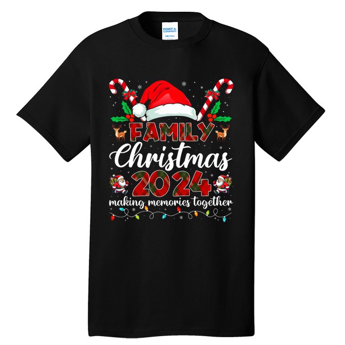 Family Christmas 2024 Matching Squad Santa Elf Funny Xmas Tall T-Shirt