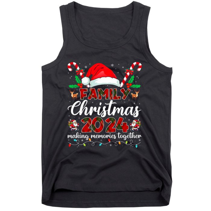 Family Christmas 2024 Matching Squad Santa Elf Funny Xmas Tank Top