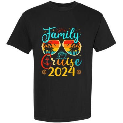 Family Cruise 2024 Summer Vacation Matching Family Cruise Garment-Dyed Heavyweight T-Shirt