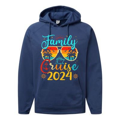 Family Cruise 2024 Summer Vacation Matching Family Cruise Performance Fleece Hoodie