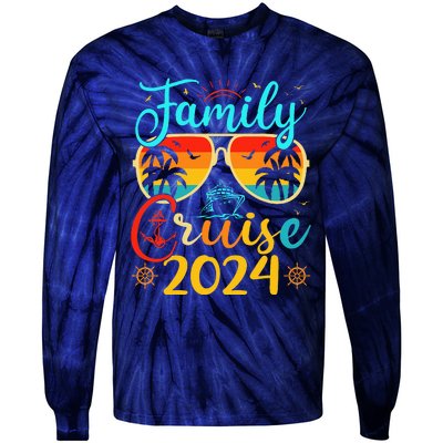 Family Cruise 2024 Summer Vacation Matching Family Cruise Tie-Dye Long Sleeve Shirt