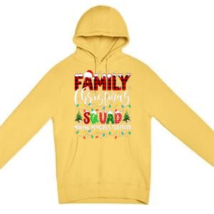 Family Christmas 2024 Matching Squad Santa Red Plaid Xmas Premium Pullover Hoodie