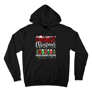 Family Christmas 2024 Matching Squad Santa Red Plaid Xmas Hoodie