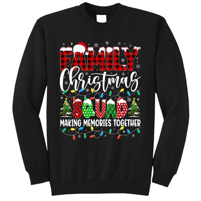 Family Christmas 2024 Matching Squad Santa Red Plaid Xmas Sweatshirt