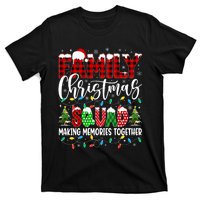 Family Christmas 2024 Matching Squad Santa Red Plaid Xmas T-Shirt