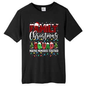 Family Christmas 2024 Matching Squad Santa Red Plaid Xmas Tall Fusion ChromaSoft Performance T-Shirt