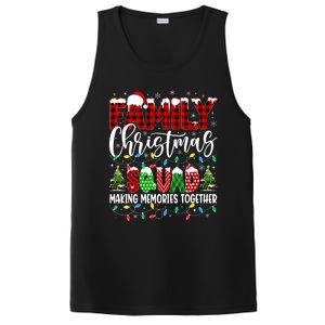 Family Christmas 2024 Matching Squad Santa Red Plaid Xmas PosiCharge Competitor Tank