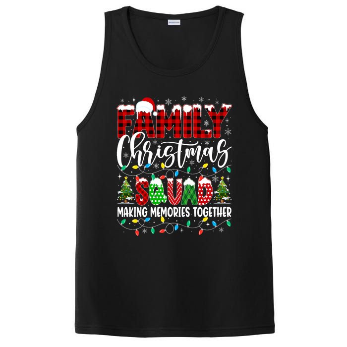 Family Christmas 2024 Matching Squad Santa Red Plaid Xmas PosiCharge Competitor Tank