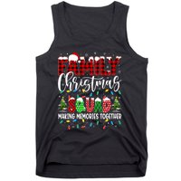 Family Christmas 2024 Matching Squad Santa Red Plaid Xmas Tank Top