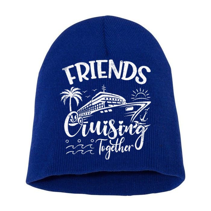 Friends Cruise 2024 Cruising Together Friends Matching Squad  Short Acrylic Beanie