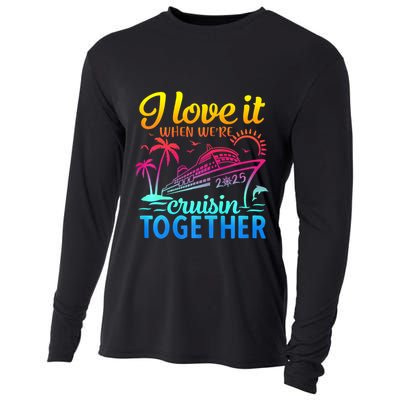 Family Cruise 2025 I Love It When WeRe Cruisin Together Cooling Performance Long Sleeve Crew