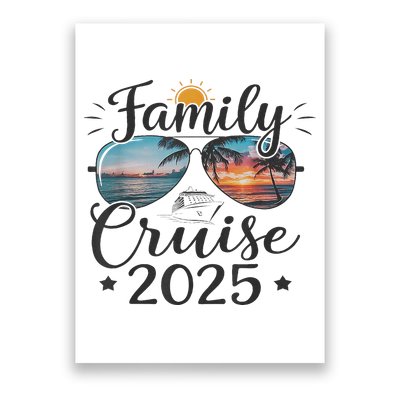 Family Cruise 2025 Vacation Trip Family Matching Cruise Ship Poster