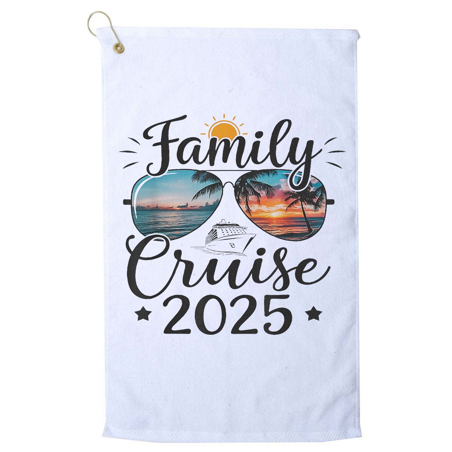 Family Cruise 2025 Vacation Trip Family Matching Cruise Ship Golf Towel