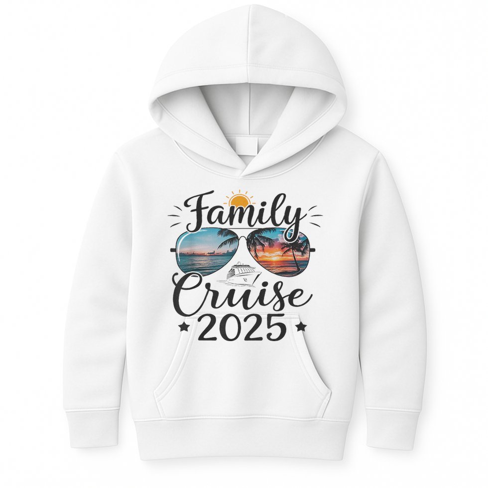 Family Cruise 2025 Vacation Trip Family Matching Cruise Ship Kids Hoodie