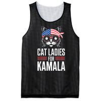 Funny Cat 2024 President Kamala Harris Cat Ladies For Kamala Gift Mesh Reversible Basketball Jersey Tank