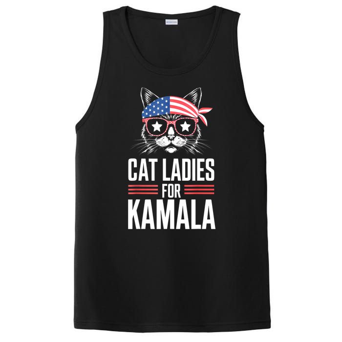 Funny Cat 2024 President Kamala Harris Cat Ladies For Kamala Gift PosiCharge Competitor Tank