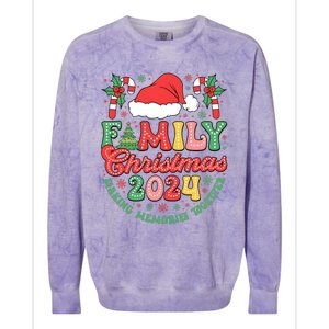 Family Christmas 2024 Making Memories Together Colorblast Crewneck Sweatshirt