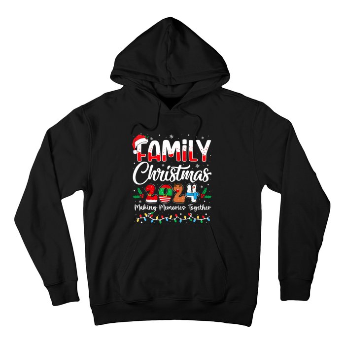 Family Christmas 2024 Matching Squad Santa Elf Funny Xmas Hoodie