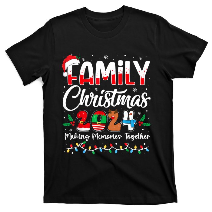 Family Christmas 2024 Matching Squad Santa Elf Funny Xmas T-Shirt