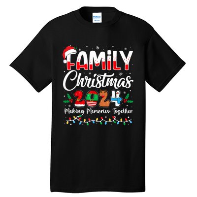 Family Christmas 2024 Matching Squad Santa Elf Funny Xmas Tall T-Shirt