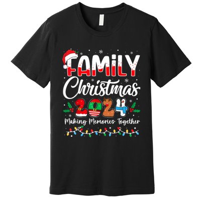 Family Christmas 2024 Matching Squad Santa Elf Funny Xmas Premium T-Shirt