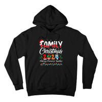 Family Christmas 2024 Matching Squad Santa Elf Funny Xmas Tall Hoodie