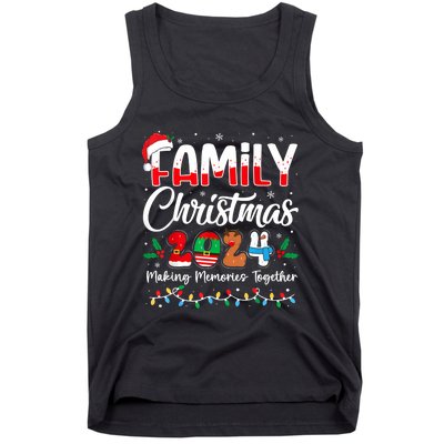 Family Christmas 2024 Matching Squad Santa Elf Funny Xmas Tank Top