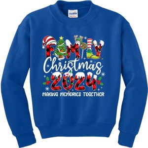 Family Christmas 2024 Making Memories Together Xmas Ornat Gift Kids Sweatshirt