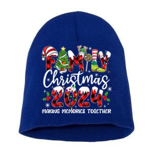 Family Christmas 2024 Making Memories Together Xmas Ornat Gift Short Acrylic Beanie