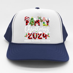 Family Christmas 2024 Making Memories Together Xmas Ornat Gift Trucker Hat