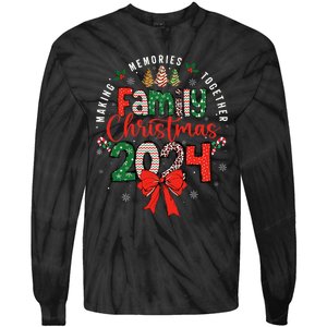 Family Christmas 2024 Matching Xmas Making Memories Together Tie-Dye Long Sleeve Shirt