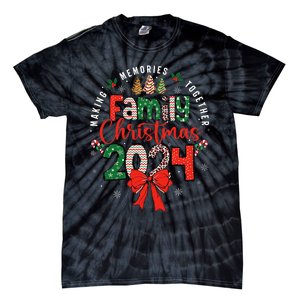 Family Christmas 2024 Matching Xmas Making Memories Together Tie-Dye T-Shirt