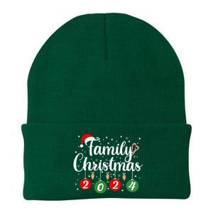 Family Christmas 2024 Xmas Holiday Pajamas Family Vacation Knit Cap Winter Beanie