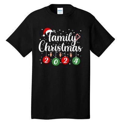 Family Christmas 2024 Xmas Holiday Pajamas Family Vacation Tall T-Shirt