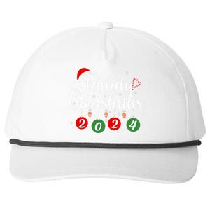 Family Christmas 2024 Xmas Holiday Pajamas Family Vacation Snapback Five-Panel Rope Hat