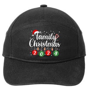 Family Christmas 2024 Xmas Holiday Pajamas Family Vacation 7-Panel Snapback Hat