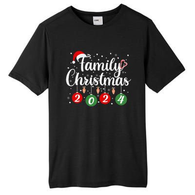 Family Christmas 2024 Xmas Holiday Pajamas Family Vacation Tall Fusion ChromaSoft Performance T-Shirt