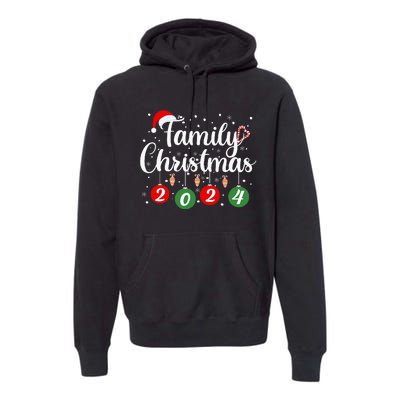 Family Christmas 2024 Xmas Holiday Pajamas Family Vacation Premium Hoodie