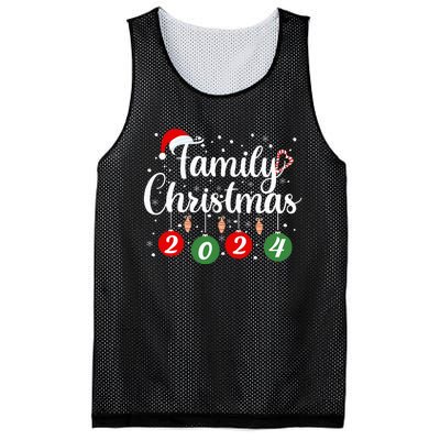 Family Christmas 2024 Xmas Holiday Pajamas Family Vacation Mesh Reversible Basketball Jersey Tank