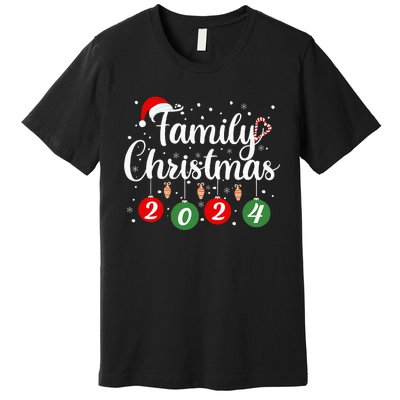 Family Christmas 2024 Xmas Holiday Pajamas Family Vacation Premium T-Shirt