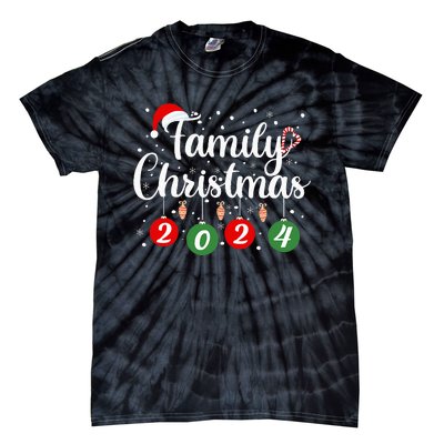 Family Christmas 2024 Xmas Holiday Pajamas Family Vacation Tie-Dye T-Shirt