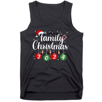 Family Christmas 2024 Xmas Holiday Pajamas Family Vacation Tank Top