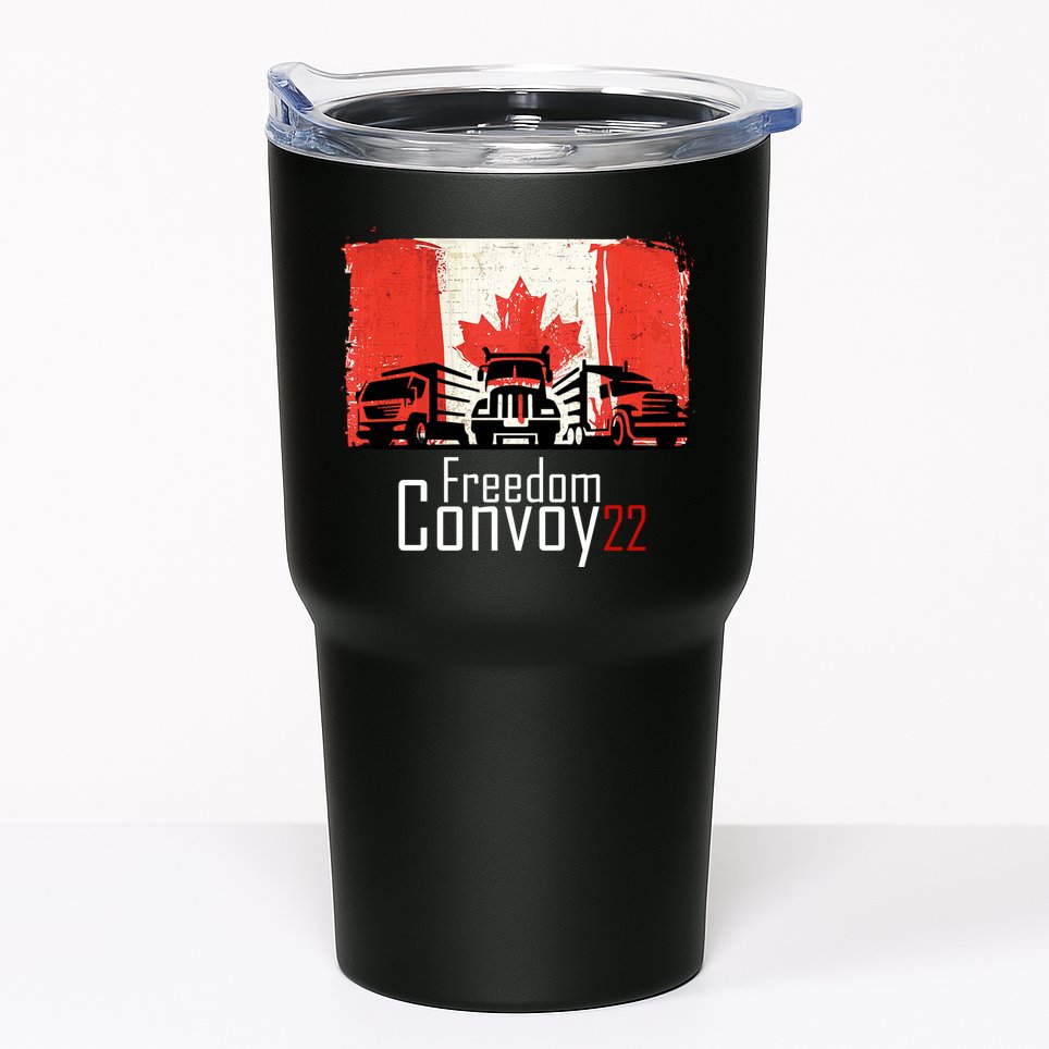 Freedom Convoy 22 Canada Truckers Tumbler